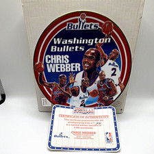 Vintage 1995 Chris Webber Washington Bullets NBA Collector Plate COA Box #704 picture