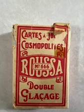 VINTAGE ANTIQUE ROUSSA NO. 666 BELGIAN FRENCH PLAYING CARDS CA. 1930’S picture