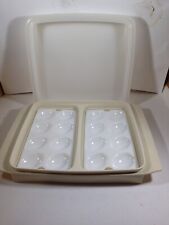 Vintage Tupperware Deviled Egg Tray Keeper Carrier 723 with Trays and Lid picture