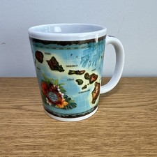ABC Stores Hawaii Coffee Mug Vintage Map Hawaiian Islands Souvenir Cup C91176-00 picture