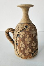Don McWhorter Studio Pottery Stoneware Oil Lamp Twisted Snakeskin Collection picture