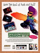 1995 Johnny Bazookatone Saturn Original Advertisement / Retro Wall Art v1 picture