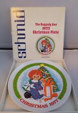Schmid Vintage Raggedy Ann 1977 Christmas Plate Limited Edition In Box picture