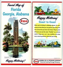 1963? Florida, Georgia & Alabama Road Map (3rd Printing) – Standard Oil (Esso) picture