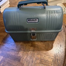 Used once. Stanley Metal Lunchbox Green 5.5 qt. Vintage Classic Design Durable picture
