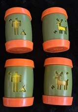 4 Vintage St Labre Indian School Ashland Montana Plastic Salt & Pepper Shakers picture