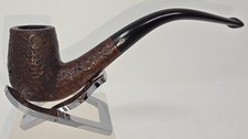 Estate Royal Dutch 5440 Rustic Bent Billiard Briar Pipe -  picture