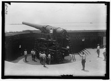 Photo:Military Training 1917 1918 Coastal Fort Cannon Drill Gun Crew picture