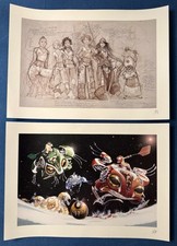 • M. FREZZATO 2X Dual Signed Prints: “Too Much Fantasy…” •  -ITALIAN IMPORT- picture