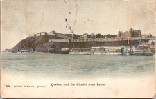 Postcard CAN Quebec and the Citadel from Levis 1904 picture