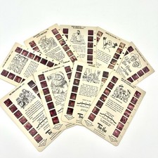Vintage Tru-Vue 3D Film Card Lot Wild Bill Frosty Cinderella 3 Pigs Goldilocks picture