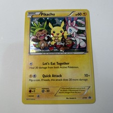 Pikachu XY95 XY Promo Holo English Basic 60HP Pokemon TCG 2016 With Swirl picture