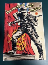 WW2 German soldier Germany Will Win repro Print Poster picture