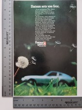 Datsun Saves Vintage Automobile Ephemera Magazine Print Ad Sets You Free picture