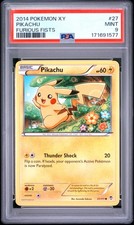 Pikachu 27/111 PSA 9 Furious Fists Pokemon Card Game picture