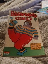 Barnyard Comics 3 WW2 era stories 1944 Football cover Nedor Funny Animals Gerber picture