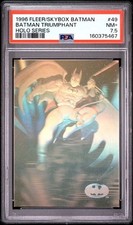 1996 Fleer/Skybox Batman #49 Batman Triumphant Holo Series : PSA 7.5 picture