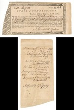 1782 dated Continental Army Connecticut Line Bond issued to Josiah Evans and S picture