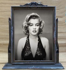 Classic pewter tone WOOD SWIVEL TILT PICTURE FRAME picture