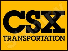 CSX Transportation Metal Sign 9