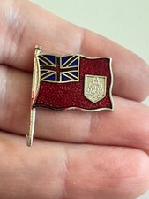 Bermuda Flag Lapel Pin Red Ensign British Overseas Territory Enamel Vintage picture