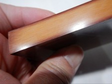 Vintage Natural/Tan Linen Micarta/Phenolic (N0299) picture