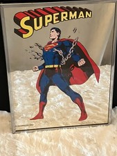 Vtg 1978 Superman Breaking Chains Carnival Mirror DC Comics Brytone Mechanical picture