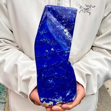 4.47LB TOP Natural Lapis Lazuli jasper quartz crystal Furnishing articles picture