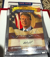 Jimmy Carter 2020 A Word POTUS Trading Card - Handwritten Word picture