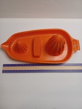 Vintage Hutzler Double Juicer Squeezer Reamer Double Item #55 Orange 1970 picture
