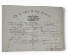 Civil War 2 Discharges Same Soldier Vermont Infantry Cavalry Conant 1862 1865 picture