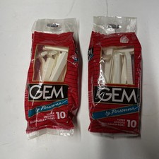 Vintage Gem Disposable Razors By Personna (2) 10 Pack picture
