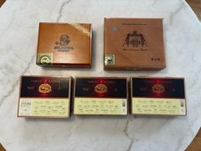 Lot Of 5 Handmade Empty Wooden Cigar Boxes Mostly Padron 🔨Around 6”x5x1.75 picture