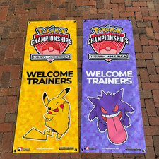 Pokémon Championships Banner Set Pikachu Gengar Event Display Reproduction picture