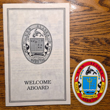 USS Alaska SSBN 732 Welcome aboard booklet & decal picture