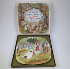 Beswick Beatrix Potter Plate Jemima Puddle Duck Fox Gentleman Nursery Baby Room picture