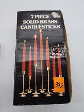 Solid Brass Graduating Candlestick NOS 3