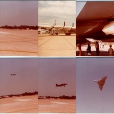 x6 LOT 1980 Omaha, NE Air Show Bomber Jet Harrier Avro Vulcan Snapshots Planes picture
