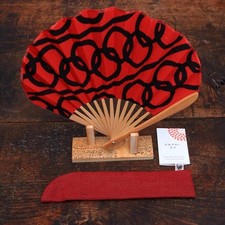 Nugoo Hand-Dyed Cotton Fan Tokyo Ring Round Fan Decorative Summer Accessory picture