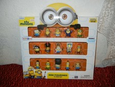 RARE VINTAGE DESPICABLE ME MINIONS CHARACTER FIGURE SET of 15 - NIB FIGURINES picture