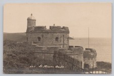 St. Mawes Castle Cornwall England RPPC Real Photo Postcard Vintage 1900s picture