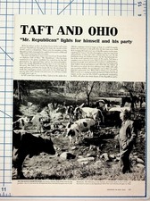 1952 Robert Taft Ohio Presidential Campaign Magazine Article Ephemera picture