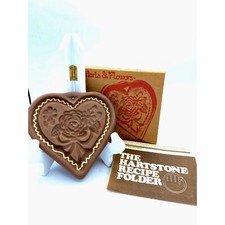 Hartstone Cookie Mold Folk Art Heart Roses/Discontinued/Vintage in Original Box picture