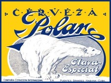 Cerveza Polar Beer of Cuba, Polar Beer NEW Sign 24