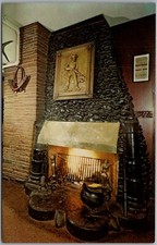 Old Original Bookbinder's Restaurant Fireplace Philadelphia PA Postcard N209 picture