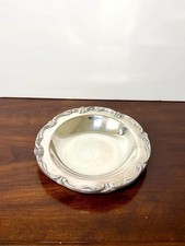 Vintage Wm. Rogers Silverplate Bowl 7.5” Ornate Floral Rim Dish picture