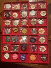 Lot 35 Hard Rock WORLDWIDE PINBUTTONS Stockholm Singapore, Paris Bangkok London picture