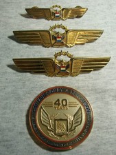 Vintage United Airlines Pilot Wings Leavens Mfg Attleboro Mass picture