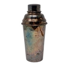 Vintage SW Silver Plated Cocktail Shaker 8” Tall picture