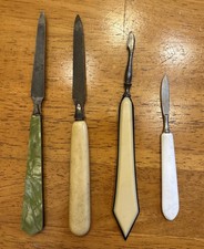 Vintage Antique Manicure Grooming Vanity Tool Lot Celluloid Art Deco Mixed 4pc picture